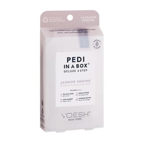 Soin des pieds Pedi In A Box - Jasmin Relaxant - Voesh New York - Sélection Perron Rigot - Rituel SPA Professionnel à domicile - Des pieds tout doux - Vegan