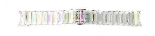 Bracelet 20 mm PC transparent multicolore System-S au design rigide unique