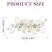 EVILD Bridal Wedding Hair Clip White Flower Hair Accessories Pearl Hair Barrettes for Women