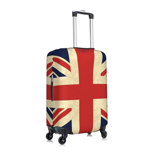 Uk Flag Travel Luggage Cover Suitcase Protector Washable Elastic Suitcase Cover Anti-Scratch Luggage Protector Medium Travel Suitcase Baggage Cover Fits 18-32 Inch Suitcase3