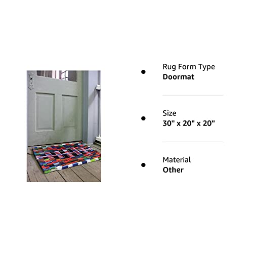 Reclaimed Flip-Flop Door Mat Rectangle Welcome Mat - Easy Clean Durable Sturdy #TOP2