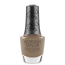 Morgan Taylor Sing 2 Holiday Collection - Light Brown Professional Lacquer, Chip-Resistant, Fast-Drying, Long-Lasting, High-Shine, Perfect for Manicures & Pedicure, 0.5 oz Shake It Til You Make It