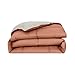 Modern Threads Down Alternative Reversible Comforter Orange Rust/Beige Queen