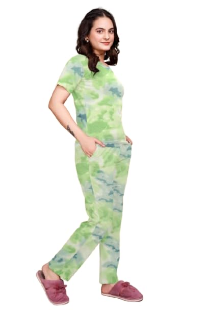 Product image of Royfiesta Women’s Tie Dye Co-ord Set – 2 Piece Lounge Wear | Casual T-Shirt & Jogger Pants || Trendy Matching Outfit for Travel, Gym, Yoga, Streetwear & Daily Use