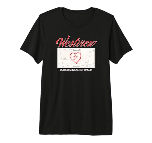 WandaVision Westview Heart t-shirt confortable pour vos soirées streaming et mode urbaine