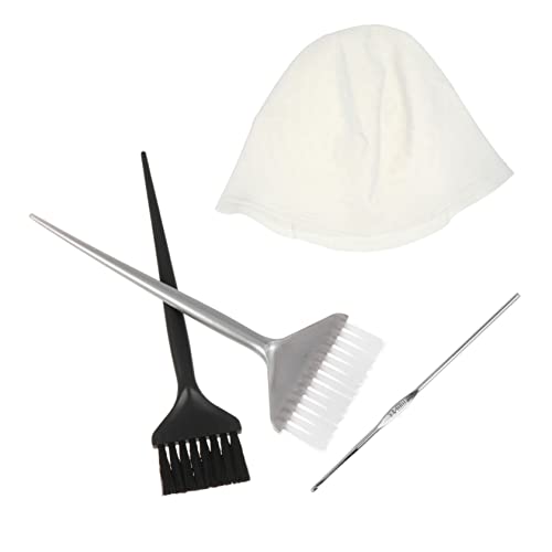 Healeved Silicone Material Hair Dye Cap Set Foam Frosting Cap for Easy Hair Coloring