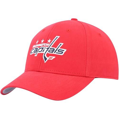 Gorra ajustable roja con logo Washington Hockey miniatura 2