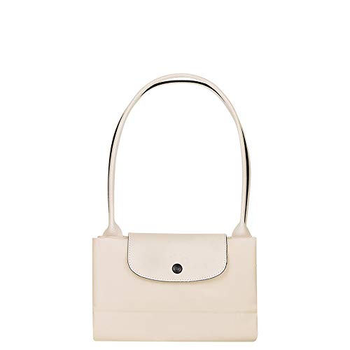 Longchamp 'Large 'Le Pliage Club' Nylon Tote Shoulder Bag, Chalk