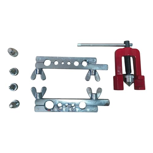 Terryshop74 Rohrschaufel-Set, 10-teilig, mit Koffer – Werkzeug zum Flaring und Verlängern von Rohren 5 – 19 mm für Hydraulikanlagen, Kühlung, Klimaanlage