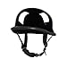 Novelty Shiny Black German Biker Motorcycle Helmet (Medium)