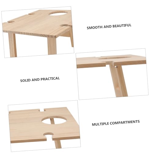 Table à vin portable pliable extérieur et support de verres Abaodam - 7