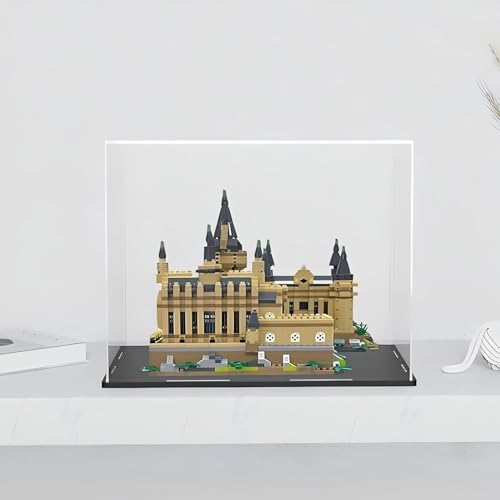 Image of 25.4 x 25.4 x 25.4 CM Clear Acrylic Display Case - Self-Assemble Cube Storage Box for Collectibles, Action Figures, and Toys