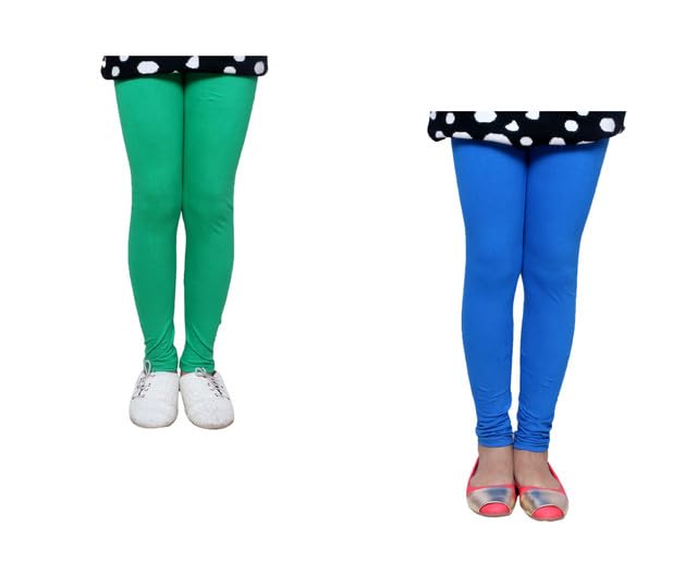 Image of KAYU Girl's Full Length Cotton Leggings Pants Pack of 2