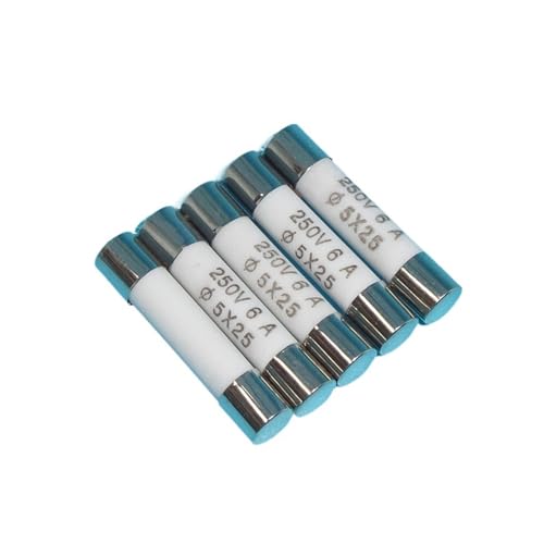 Fusible RO55 6A boîte de 100 tubes céramiques de rechange 5x25mm
