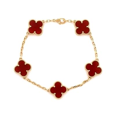 Van Cleef & Arpels, Pre-Loved Vintage Alhambra 5 Motifs Bracelet