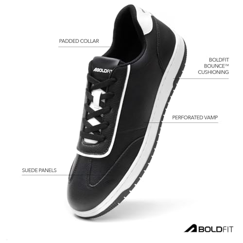 Image of Boldfit Shoes for Man Stylish Sneakers for Man Comfortable Shoes for Men Casual Lace Up Sneakers for Men Lightweight Casual Sneaker Shoe for Boys