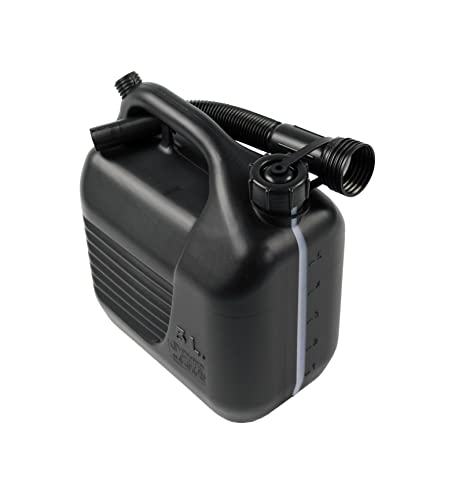 Tayg Bidón 5 Litros homologado con cánula y franja de medición, Negro