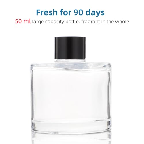 Botellas Difusoras de Aceite Esencial de Vidrio 50ml con 10 Palitos miniatura 3