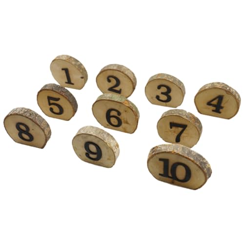Numéros de Table en Bois Rustiques Mariage - Centre de Table Champêtre