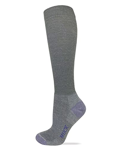 MUCK Boot Ladies Lightweight Merino Wool Everyday Knee High Boot Socks 1 Pair Pack