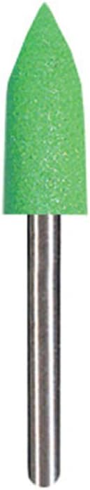 Dedeco Sunburst Points - 1/16" (1mm) Points, Shape 138, Light Green, Precision Cleaning Polishing Deburring Rotary Tool Accessories, Ultra-Fine 1 Micron Grit, Aluminum Oxide - 12 Pieces Per Pack