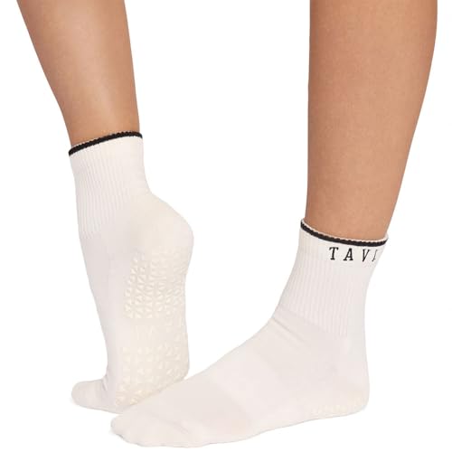 Image of TAVI Aria Pilates Socks - Grip Socks for Women with Non-Slip Grippy Sole and Arch Support, Wear for Yoga, Barre, Dance