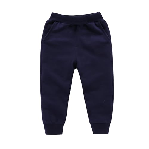 Cute Sweatpants for Girls Fashion 2025 Athletic Cotton Jogger Toddler Pants with Pockets Winter Warm Kids Clothes
