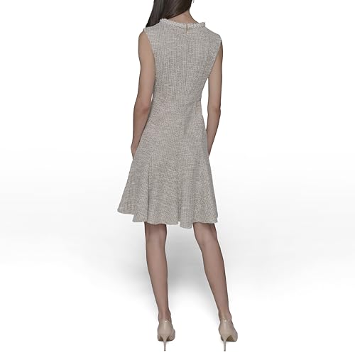 Image of Karl Lagerfeld Women's Flare Skirt Sleeveless Stretch Dress