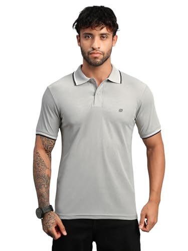 Image of Lux Nitro Men's Dry Fit Polo T-Shirt | Microfiber Sports Collar T-Shirt | Moisture Wicking, Breathable & Quick Dry | Stylish Casual & Gym Wear