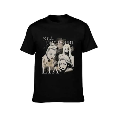 Photo de KHGRFTSDERZR Lia “Kill My Doubt” ITZY Graphic T-Shirt Black S