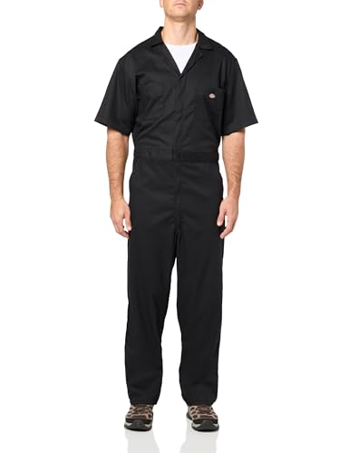Combinaison Dickies Short Sleeve Coveralls vêtement travail noir