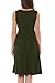 Smallshow Women's Sleeveless Nursing Dresses Patchwork Maternity Breastfeeding Dress Army Green Medium