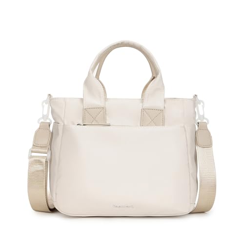 Image of Fastrack Cloud Nylon Satchel Bag | Spacious Main Compartment with Organiser Pockets, External Quick-Access Zipper Pocket, Dual Carry Handles & Detachable Adjustable Webbing Strap with Zipper Closure