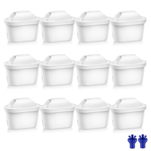 Tikstoy Filtre à eau de rechange, Cartouche de Filtre à Eau Compatible avec Brita® Maxtra Pro®, Maxtra+® Plus All-in-1 Carafe Filtrante, Réduire les...
