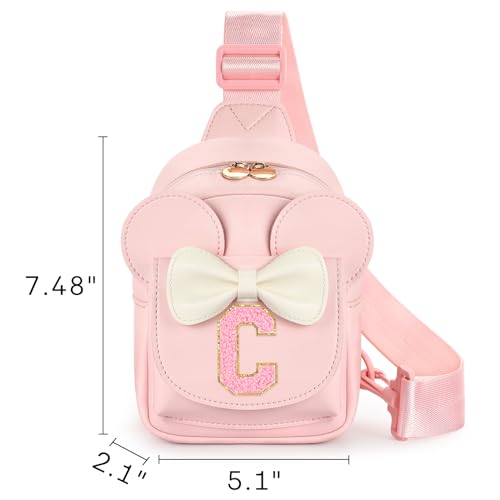 Image of Mibasies Sling Bag for Girls Gift, Toddler Girl Toys, Solid Pink C | Cute Design, Adjustable Strap, Premium Durable Materials, Ideal Gift for Girls 4-6 for Birthdays, Christmas & Holidays