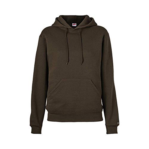 Soffe Adult Classic Hooded Sweatshirt, 50% Cotton / 50% Polyester, Brown