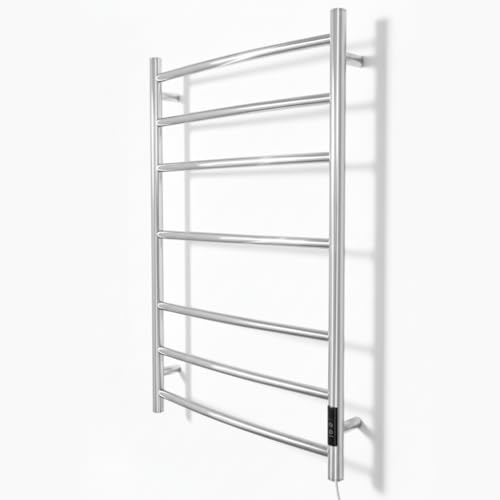 Manissa Greened House Siena Electric Stainless Steel Towel Rail 400 x 800mm Mirror Polished Finish...