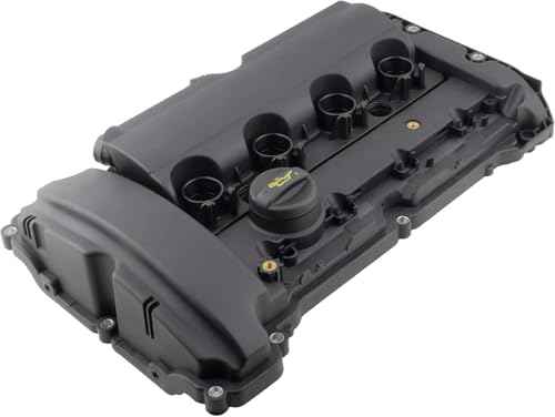 Image of 11127646555 Engine Valve Cover with Gasket & Oil Filler Cap for Mini Cooper 2007-2012 L4 1.6L DOHC, 11127561714 11127572854 11127585907