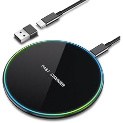 Cargador Inalámbrico Samsung Alkosto Cargador Inalambrico Rápido para iPhone 15/14/13/12/11 Pro Max/XS/XR/X/8/AirPods, 15W Wireless Charger Cargador Inalambrico Carga Rapida para Samsung Galaxy S23 Ultra/S22/S21/S20/S10/Note 20,Xiaomi