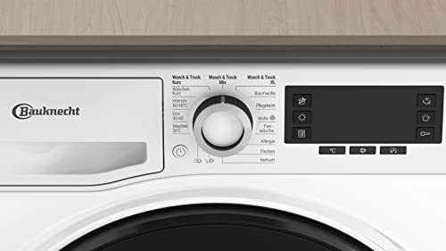 Bauknecht WATK Sense 97S 52 N Waschtrockner/ 9/7 kg Waschen/Trocknen / Active Care Wash & Dry Technologie /Flecken 20° / Dampf-Programm / Wolle-Programm / Nachlegefunktion / Dynamic Inverter-Motor