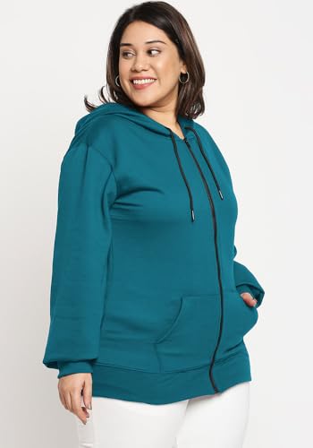 Image of Wear Your Opinion Women's Plus Size Fleece Zipper Hoodie Jacket