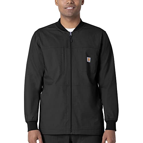Image of Carhartt Scrubs C81418 Men's Rugged Flex Modern Fit Ripstop Utility Ja