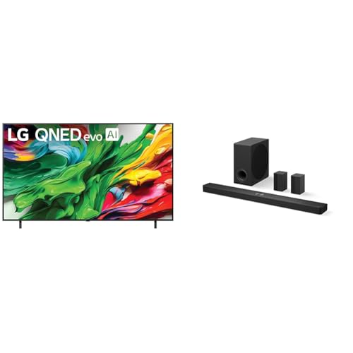 Image of LG 75 inch 2025 QNED85A Series 4K Smart TV S90TR 7.1.3-Channel OLED evo TV Matching Home Theater Soundbar with Rear Surround Speakers and Wireless Subwoofer, Wow Orchestra, Dolby Atmos