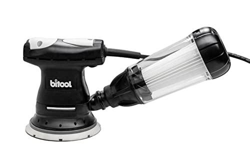 Bitool Exzenterschleifer RXM125, leistungsstarker und kompakter Tellerschleifer mit Zentralabsaugung, Schleifmaschine im Systainer mit 2 Schleiftellern (Ø 125 mm & 150 mm) (Exzenterschleifer RXM125) – Bild 4