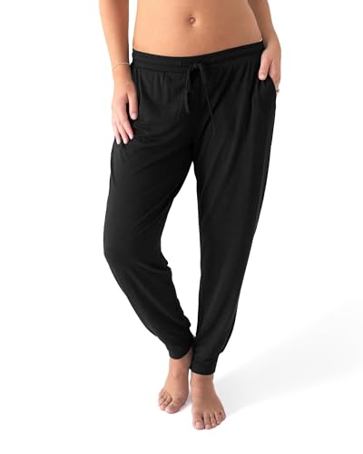 Image of Kindred Bravely Everyday Maternity Lounge Jogger Pants for Postpartum | Soft stretchy sweatpants with pockets and adjustable waistband. Breathable lightweight bottoms with relaxed fit for pregnancy
