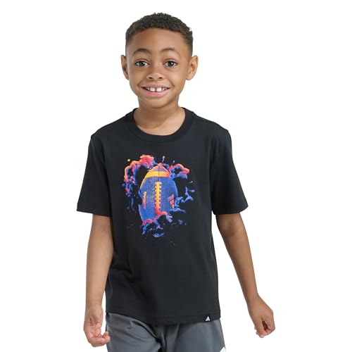 Image of adidas Boys Short Sleeve T-Shirt Sports Logo Tee
