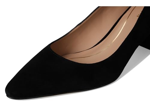 Cole Haan Cole Haan Women's Cassandra Block Heel Pumps, Black Suede, 8-B US