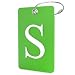Luggage Tag Initial – Fully Bendable Tag w/ Stainless Steel Loop (Letter S)