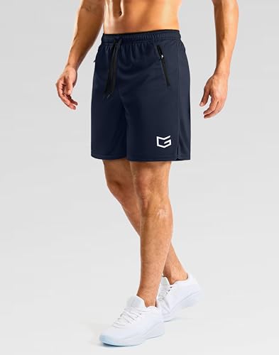 Image of G Gradual Men's Gym Workout Shorts Zipper Pockets 5 inch / 7 inch Quick Dry Breathable Runing Athletic Short for Men