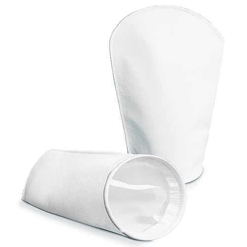 Image of JOR Filter Sock 200 Micron, Double Stitched Machine Washable and Reusable, Extends Life of Filter System, Good for the Planet, Improves Aquarium Pond Water for Energetic Fish, Clear Water, 2 Pack